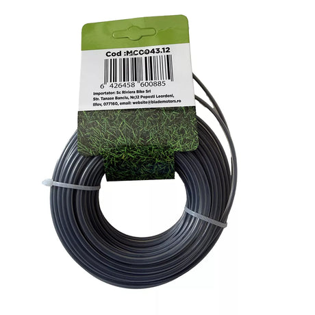 Sub 49 Lei, Fir taietor PVC cu miez ranforsat 15m - 3mm (sectiune rotunda) (MC), atomico.ro