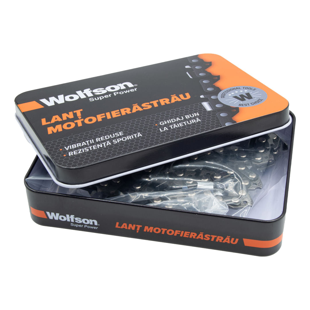 Lant Wolfson pentru motofierastrau pas 3/25 - 32 dinti - 38 cm