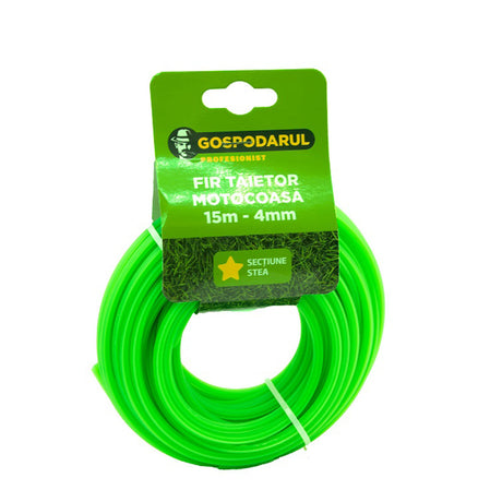 Accesorii si consumabile motocoase si masini de tuns iarba, Fr taietor 15m - 4mm sectiune stea, atomico.ro