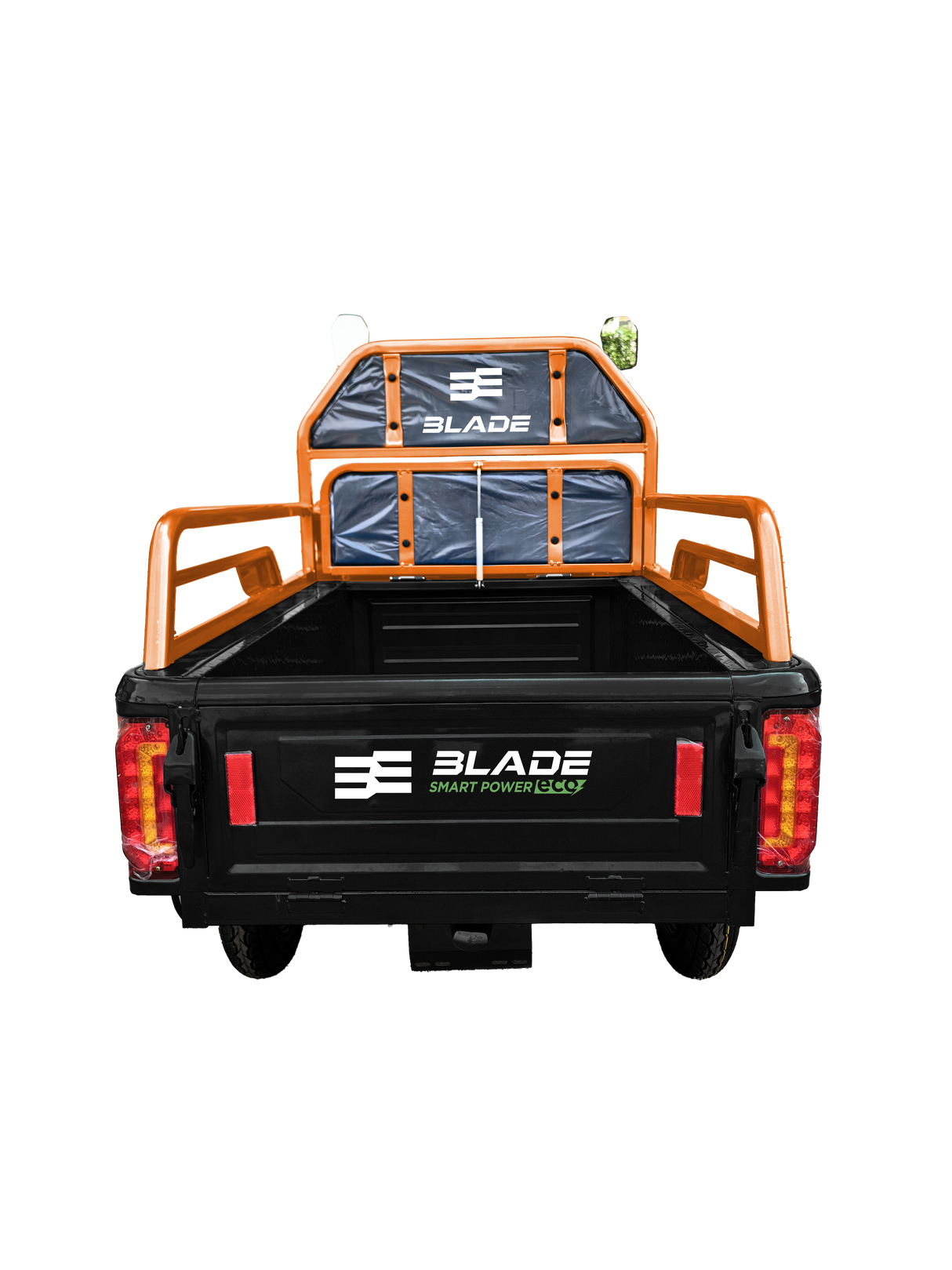 Triciclu Cargo electric BLADE Active R6 1300W, 25 km/h, autonomie pana la 50 km, baterie plumb-acid 72 V/20 Ah, capacitate maxima 500 kg, fara permis, culoare negru-portocaliu, 2, atomico.ro