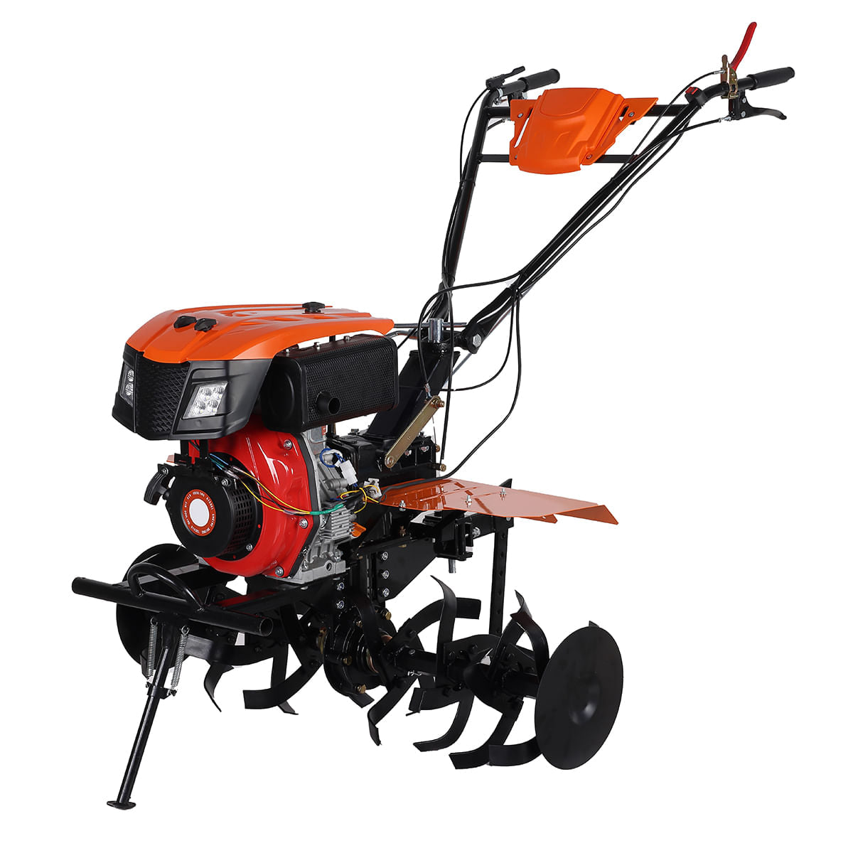Motocultor DIESEL Wolfson Imperio 6CP cu far si roti de transport