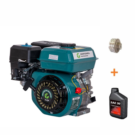 Motoare Electrice si Termice, Motor uz general Gospodarul Profesionist - 7 CP + 1 ulei 0.6L + fulie dubla, 2, atomico.ro