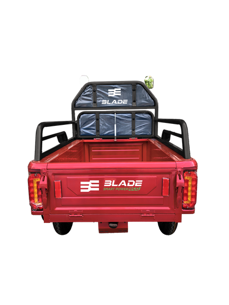 Tricicluri electrice, Triciclu Cargo electric BLADE Active R6 1300W, 25 km/h, autonomie pana la 50 km, baterie plumb-acid 72 V/20 Ah, capacitate maxima 500 kg, fara permis, culoare rosu, 3, atomico.ro