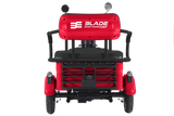 Triciclu electric Blade TRIP X2 2000 W, 25 km/h, autonomie pana la 70 km, baterie plumb- acid 72 V 20 Ah, greutate maxima 160  kg, Fara permis, rosu-negru