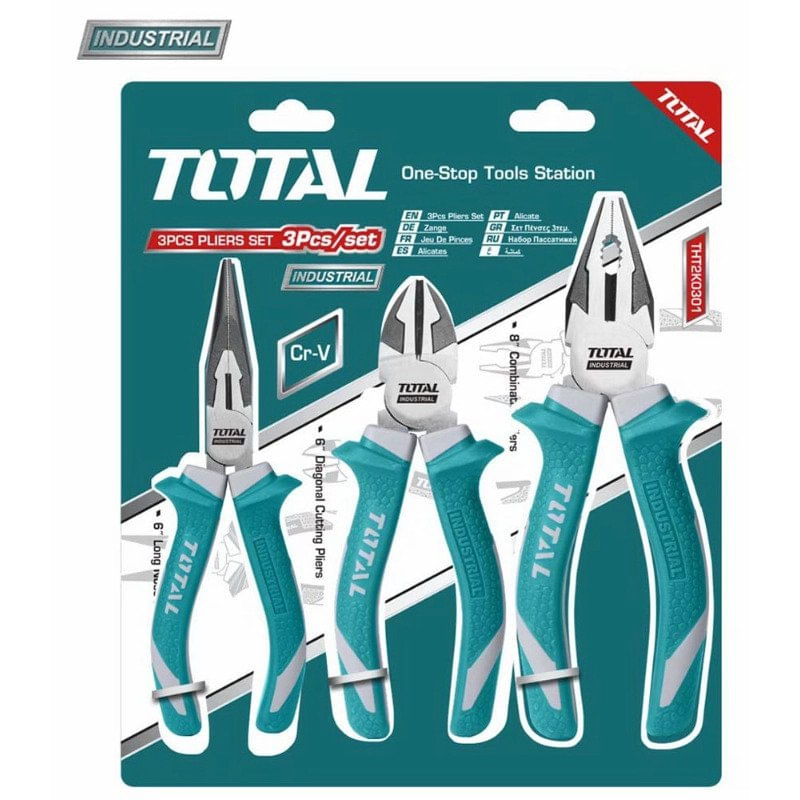 Set clesti 3buc TOTAL Industrial - 8/6/6 cleste taietor, 1, atomico.ro