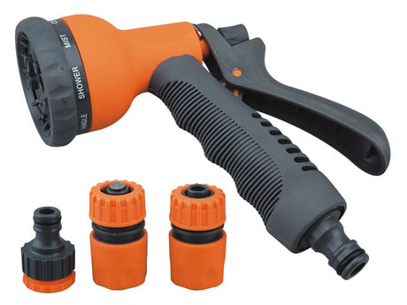Accesorii furtunuri si fitinguri, Set pistol pentru udat 8 functii + conectori furtun, 2, atomico.ro