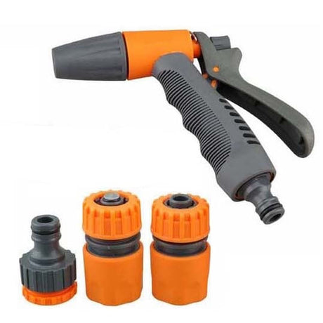 Accesorii furtunuri si fitinguri, Set pistol pentru udat ajustabil+conectori furtun, 2, atomico.ro