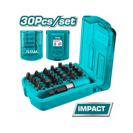 Accesorii scule electrice TOTAL, Set biti + prelungitor Total - 30 piese, 1, atomico.ro