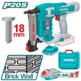 TOTAL - PISTOL CUIE PENTRU BETON 20V-2.0AhINCLUDE ACUMULATOR+ INCARCATOR