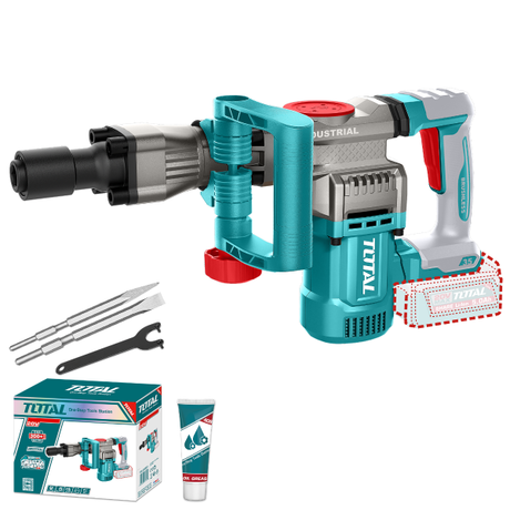 Ciocan Demolator, Ciocan demolator TOTAL 20V, 16 J, motor fara perii, 0-3200 bpm, sistem SDS HEX (NU INCLUDE ACUMULATOR), 1, atomico.ro