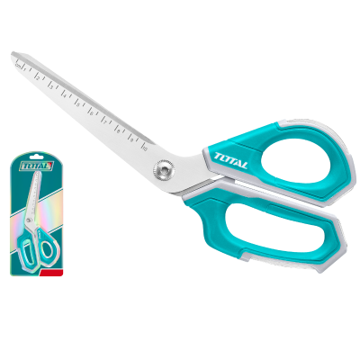 Foarfeci pentru gradina, Foarfeca TOTAL 254 mm (10"), lama otel inoxidabil 3.5 mm, muchie zimtata, marcaje de masurare, 1, atomico.ro