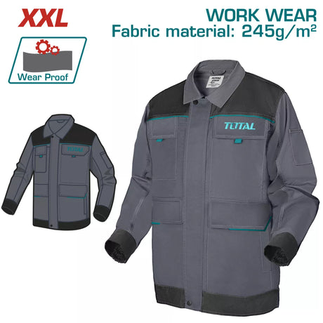 Echipamente de protectie, Geaca de lucru marimea XXL, material 245 g/mp, poliester si bumbac, buzunare multiple, intarituri Oxford si elemente reflectorizante, 2, atomico.ro