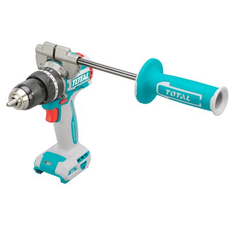 Scule TOTAL, Masina de gaurit cu impact TOTAL 20V, 96 Nm, motor fara perii, mandrina 13 mm, fara acumulator, 1, atomico.ro