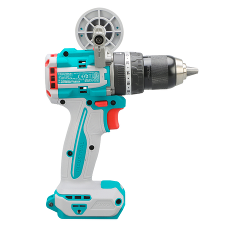 Scule TOTAL, Masina de gaurit cu impact TOTAL 20V, 96 Nm, motor fara perii, mandrina 13 mm, fara acumulator, 4, atomico.ro
