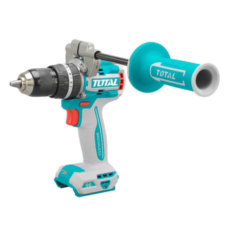 Scule TOTAL, Masina de gaurit cu impact TOTAL 20V, 96 Nm, motor fara perii, mandrina 13 mm, fara acumulator, 3, atomico.ro