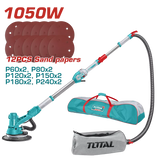 Masina de slefuit pereti si tavane TOTAL Industrial 1050W, maner extensibil, viteza variabila