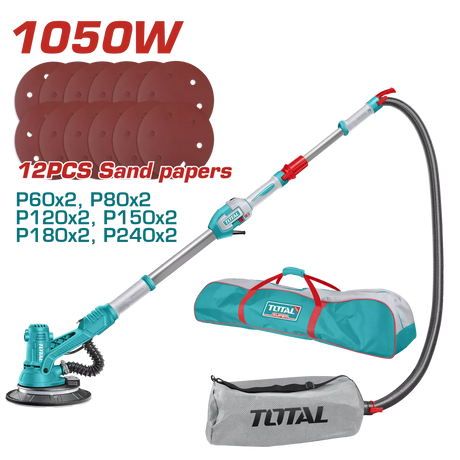 Toate produsele, Masina de slefuit pereti si tavane TOTAL Industrial 1050W, maner extensibil, viteza variabila, 1, atomico.ro