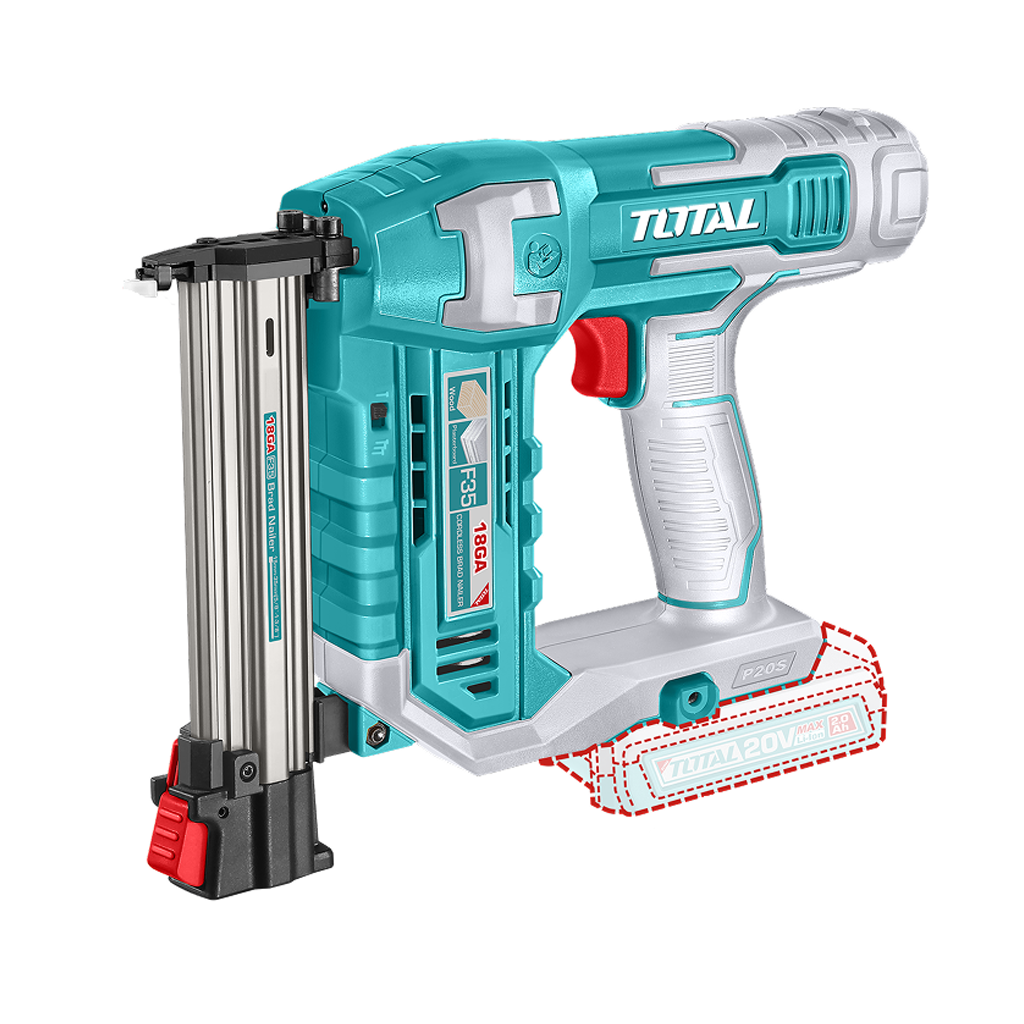 Pistol pentru cuie TOTAL 20V-2.0Ah 15mm-35mm (include acumulator + incarcator), 2, atomico.ro