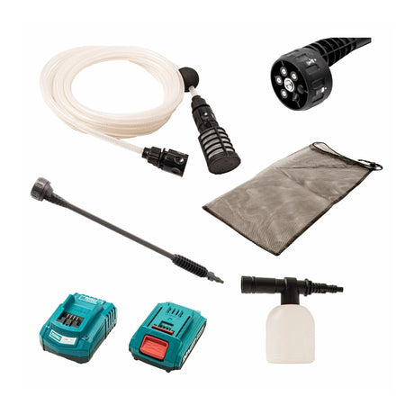 Aparate de spalat cu presiune, Aparat de spalat cu presiune cu acumulator Total- Li-Ion + incarcator + acumulator, 3, atomico.ro