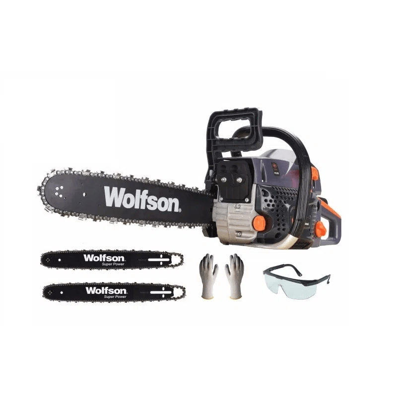 Drujba pe benzina WOLFSON STX-580, 2.6CP, 52CC, 2 lame + 2 lanturi  Ochelari + Manusi incluse, 1, atomico.ro