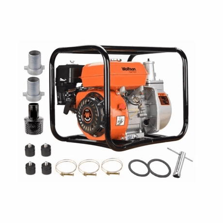 Motopompe, Motopompa apa WOLFSON WT-20, 2 toli, 6.5CP, 27000 lh - Accesorii incluse, 1, atomico.ro