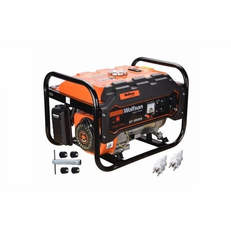 Scule si utilaje constructii, Generator de curent WOLFSON GT-3500A, 2600W, 7 CP, stabilizator tensiune AVR, monofazat, autonomie 12 ore, 1, atomico.ro