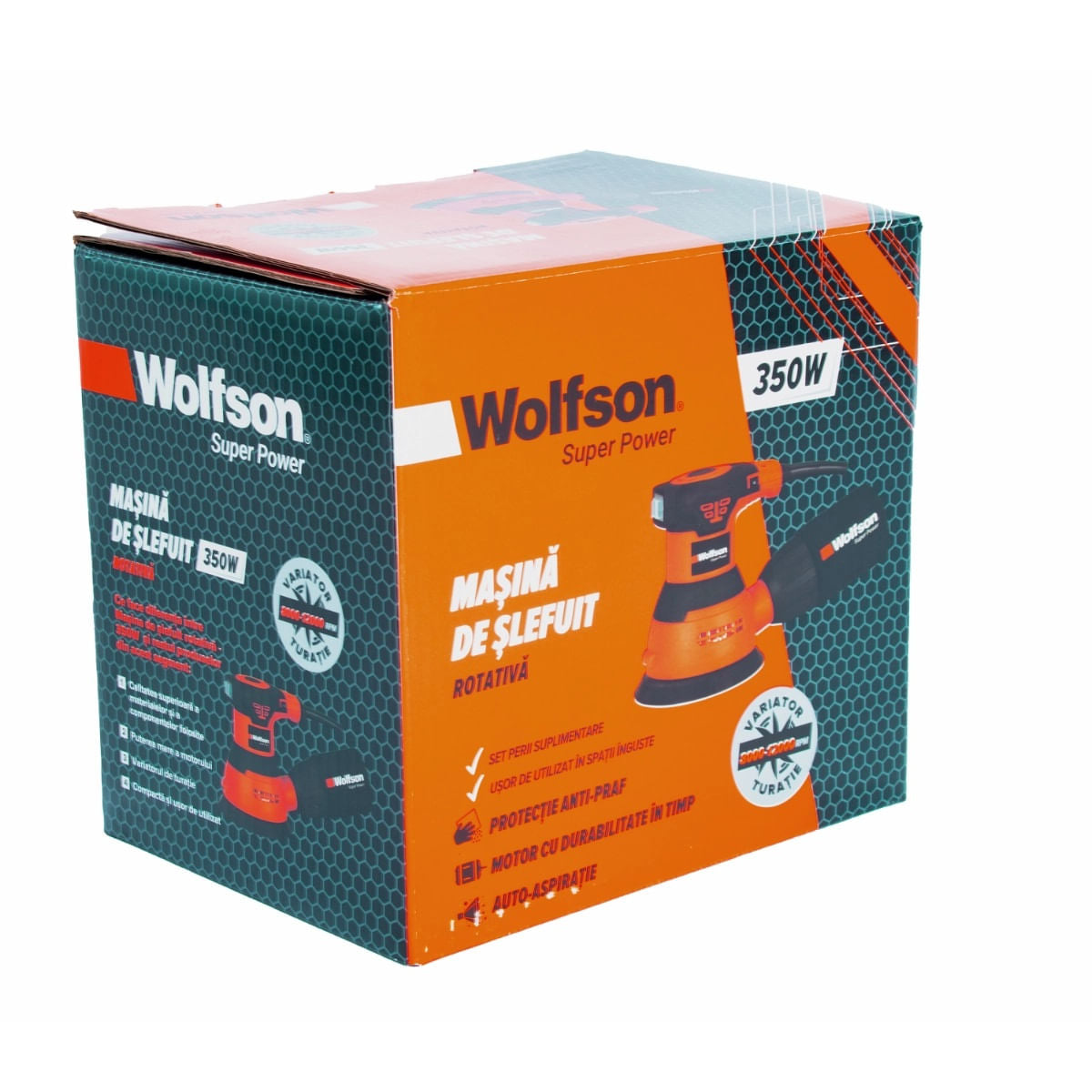 Masina de slefuit rotativa Wolfson - 350W + manusi, 5, atomico.ro