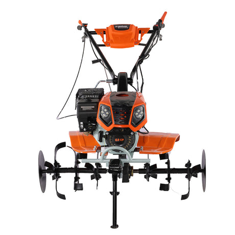 Motosape pe benzina, Motocultor Wolfson Imperio 8001, 8 CP, cu far si accesorii  plug, rarita, roti de transport 6,50X8, roti metalice, prasitoare, atomico.ro