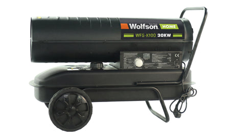 Tunuri de caldura, Tun de caldura diesel WOLFSON K100, 30kW, rezervor 38L, termostat, debit aer 800 m³/h, atomico.ro
